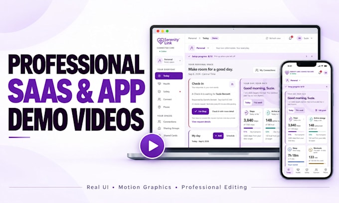 create a professional saas app demo video