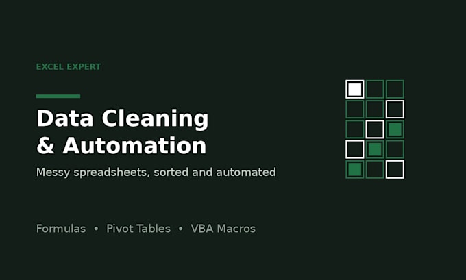 clean, organize and automate your excel spreadsheets