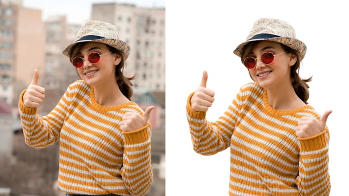 professionally remove background from image, cut out photos