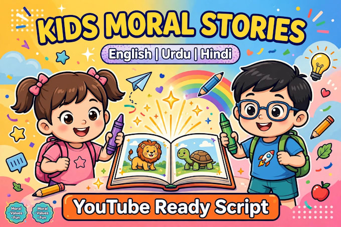 write engaging stories for kids youtube channel