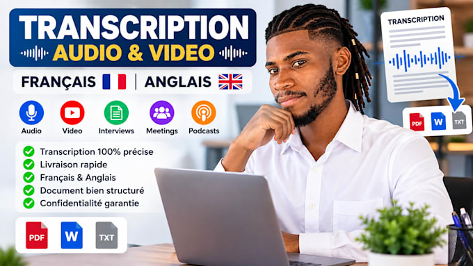 french audio and video transcription service