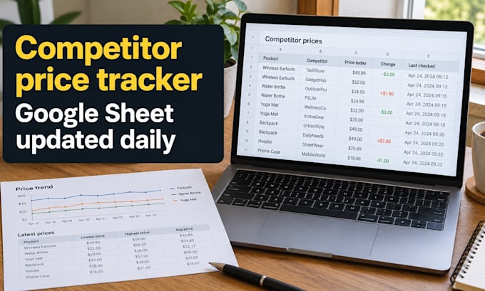 build a competitor price tracker that updates a google sheet daily