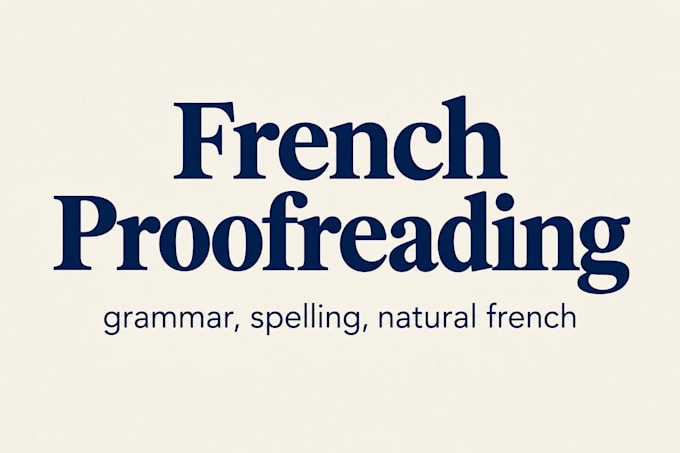 edit and improve your french writing