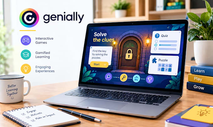 create genially gamification, interactive games, quizzes and learning