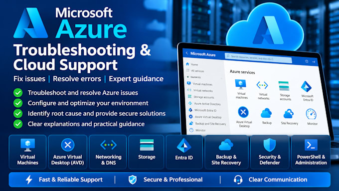 troubleshoot and fix microsoft azure cloud issues