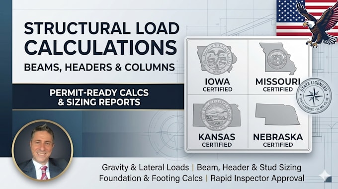 structural load calculations for beams headers and columns