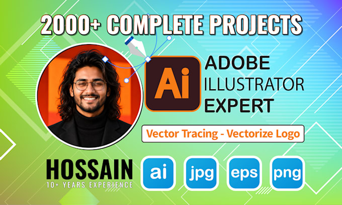 do anything in adobe illustrator, vector redraw logo, vectorize, vector art