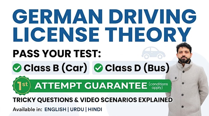help you prepare for german driving theory test class b and d