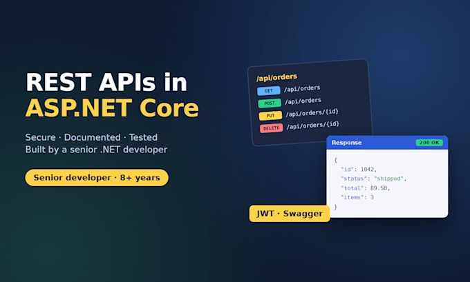 build a secure rest API in net core