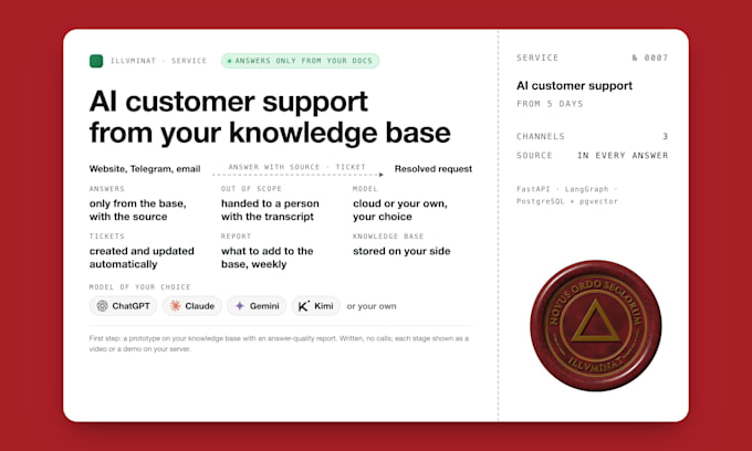 build an ai customer support agent with human handoff