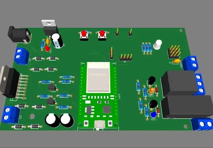 design custom pcb, esp32 devkit pcb, esp8266 pcb and firmware for iot project