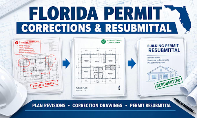 do florida permit corrections, revise drawings, resubmit plans