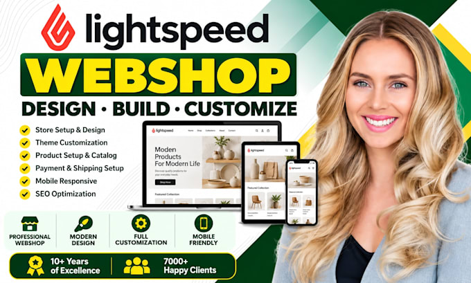 design and customize your lightspeed webshop