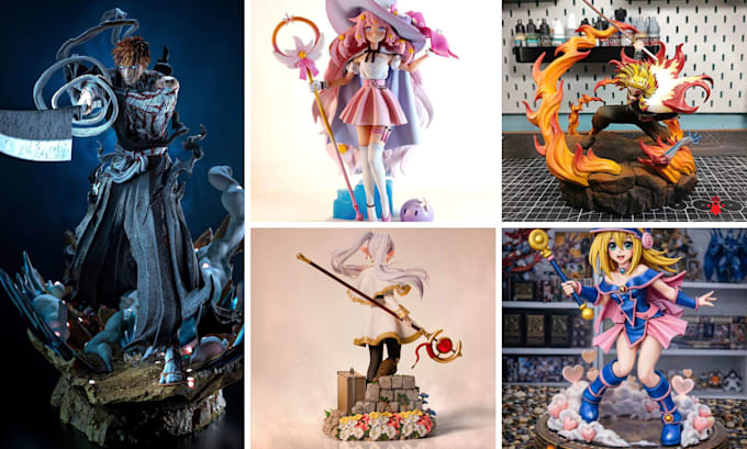 model 3d anime characters, figurines and printable action figures