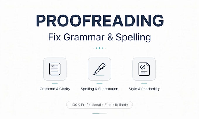 proofread and correct your english document professionally