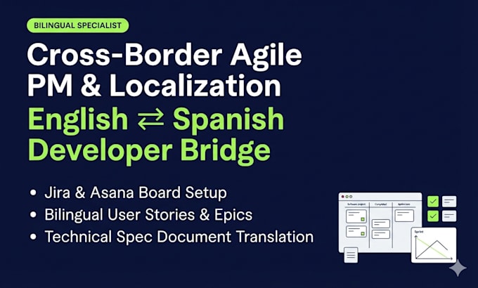 manage your cross border development team and translate jira items and reqs