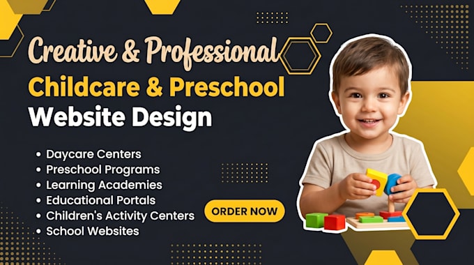 create preschool, nursery, daycare, kindergarten childcare wordpress website