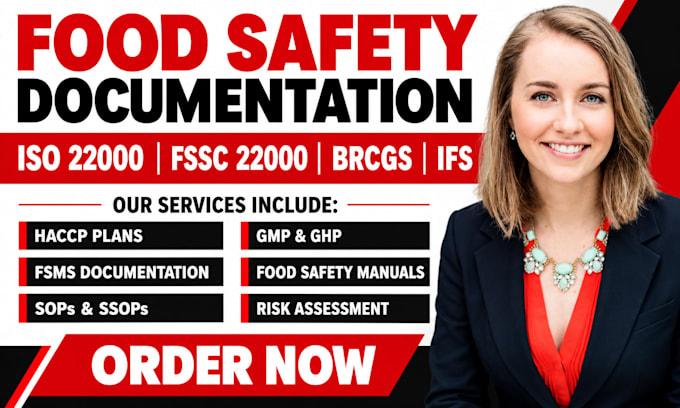 create a professional haccp plan and food safety plan for your business