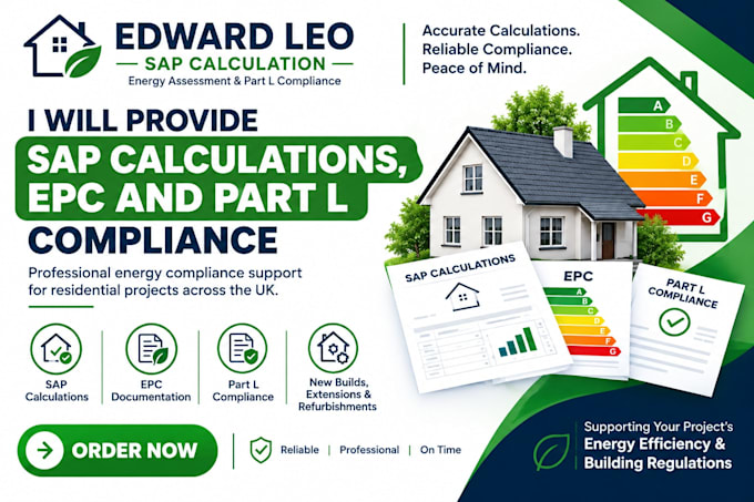 provide sap calculations epc and part l compliance