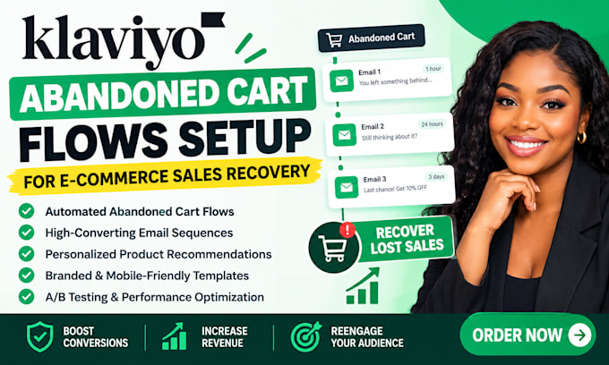 setup klaviyo abandoned cart flows for e commerce sales recovery