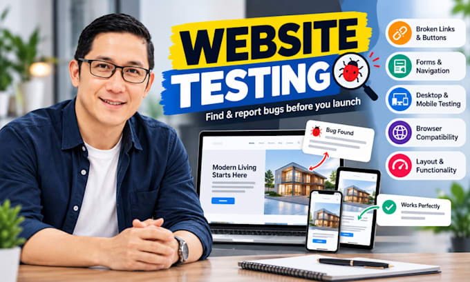 perform prelaunch website testing and report functional bugs with clear evidence