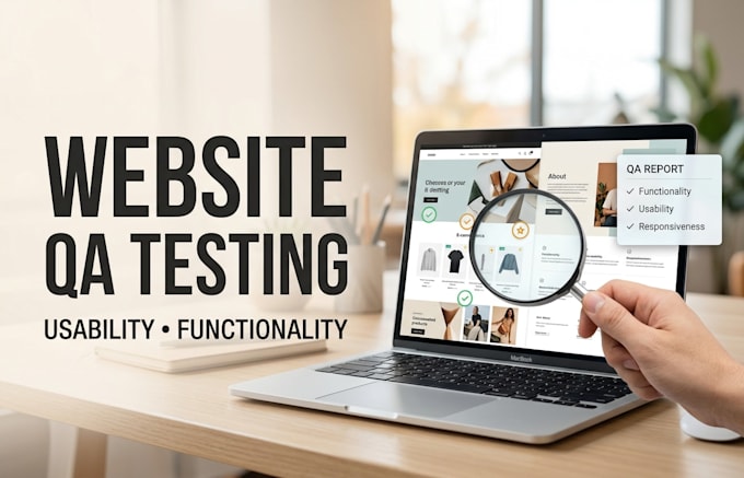 manually QA test your website for bugs and usability