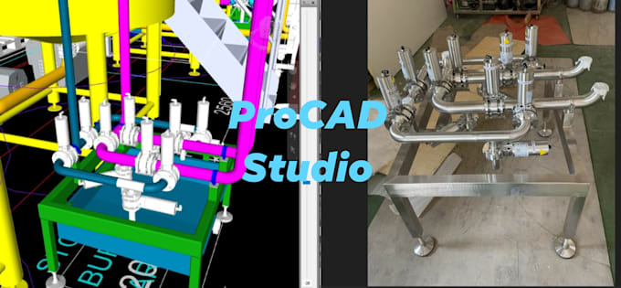 create piping pid and platform structural drawings ga layout