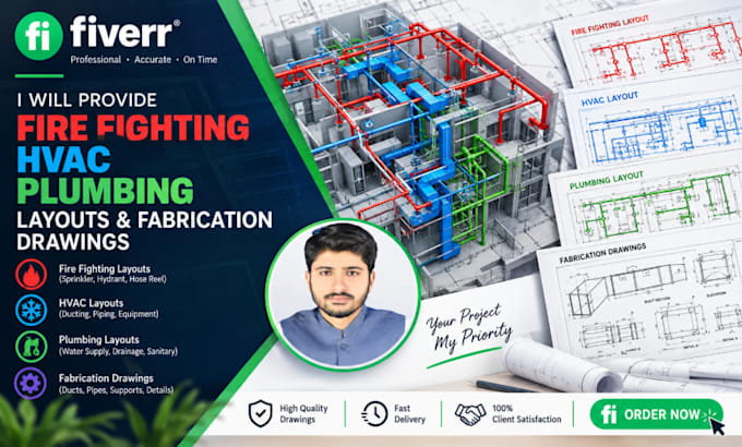 fire fighting hvac plumbing layouts and fabrication drawings