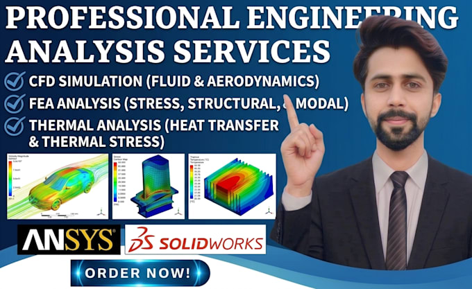 perform cfd, fea, and thermal analysis using ansys