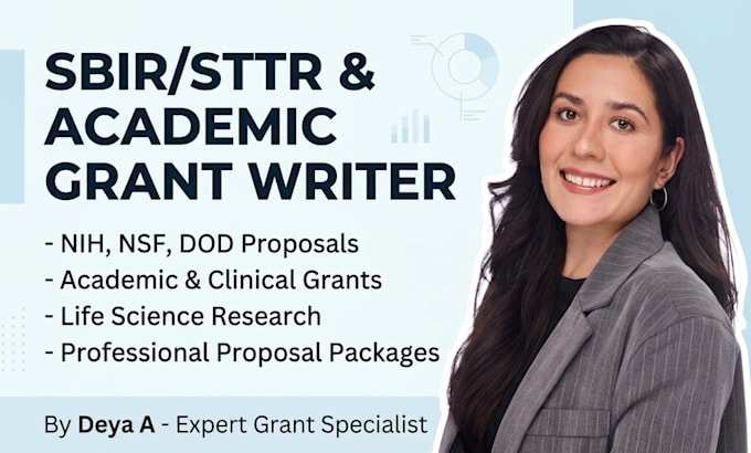 write life science grant proposals for bio tech innovation funding