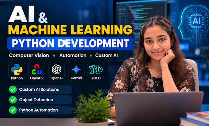 develop ai machine learning and computer vision projects in python