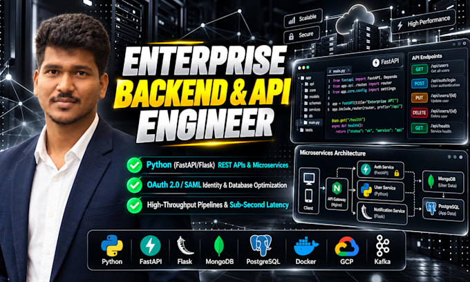build scalable python backend rest api microservices