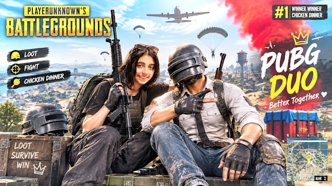 design professional pubg gaming thumbnails for youtube