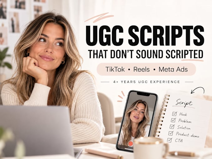 write high converting ugc scripts for tiktok and meta ads