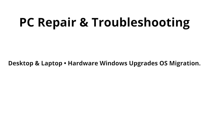 repair your PC and troubleshoot windows issues