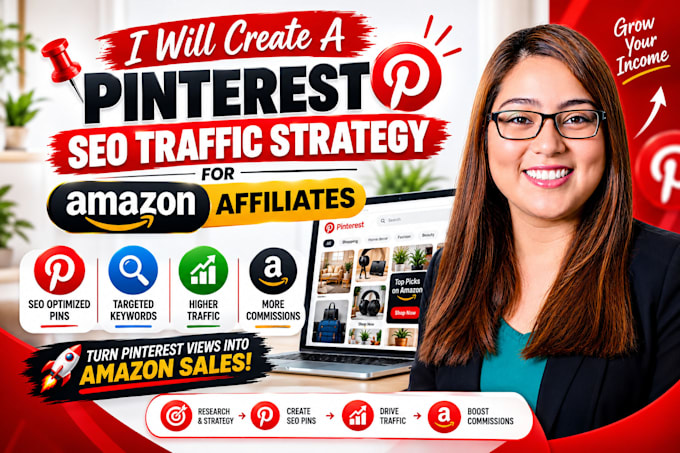 create a pinterest SEO traffic strategy for amazon affiliates