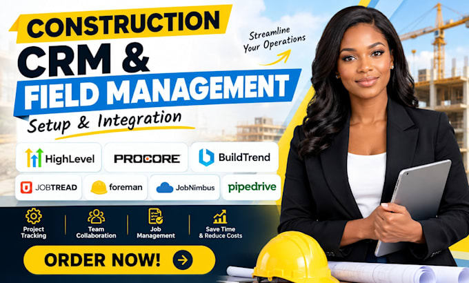 setup ghl procore buildtrend jobtread contractor foreman jobnimbus pipedrive crm
