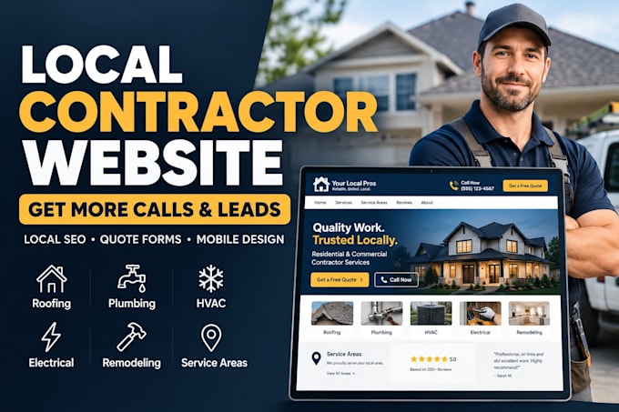 build local contractor website for lead generation