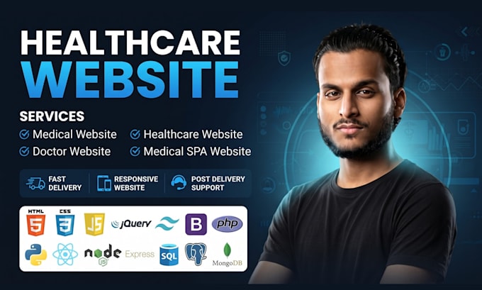 develop healthcare website,doctor website,medical website
