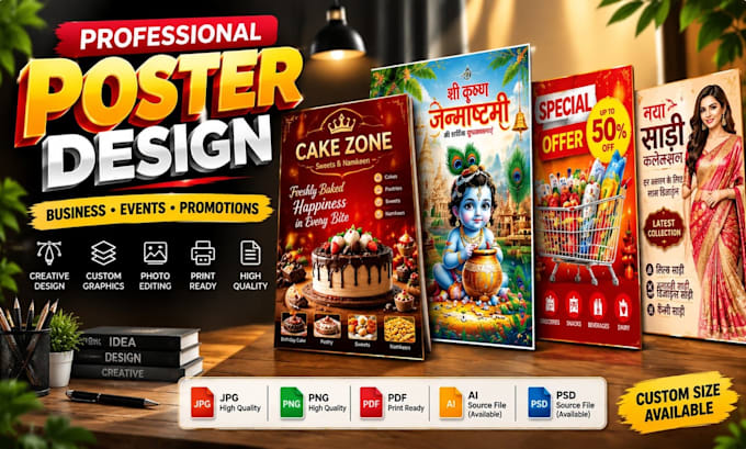 design a professional business poster or flyer
