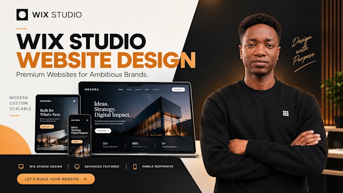 create wix studio website design, redesign wix studio website, wix to wix studio