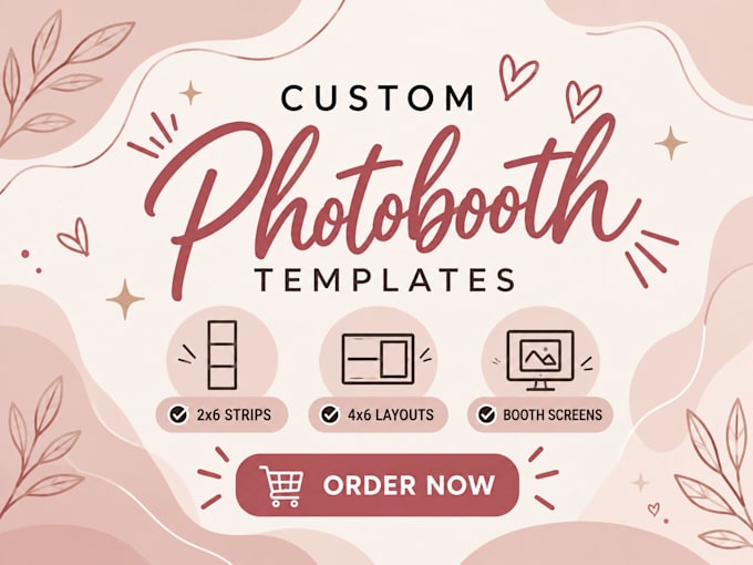design a custom photobooth template for your event