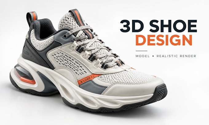 create custom 3d shoe model and realistic product renders