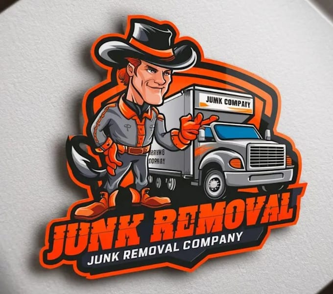 design junk removal and recycle logo