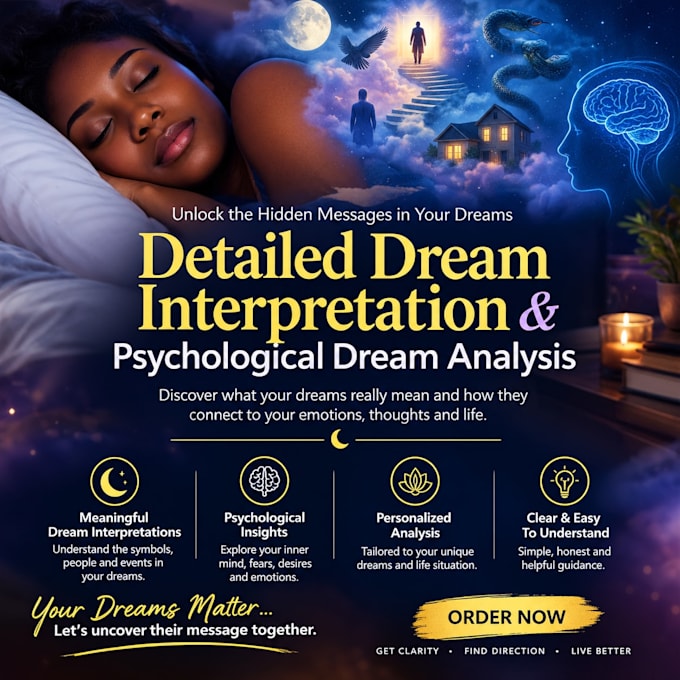 do a detailed dream interpretation and psychological dream analysis