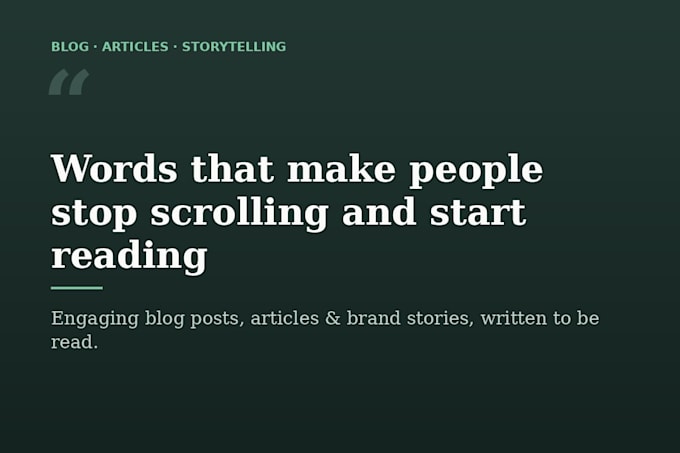 write engaging blog articles