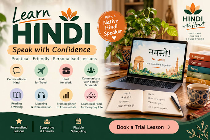 teach you conversational hindi as a native speaker