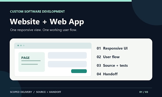 build a responsive website or web app starter for your business