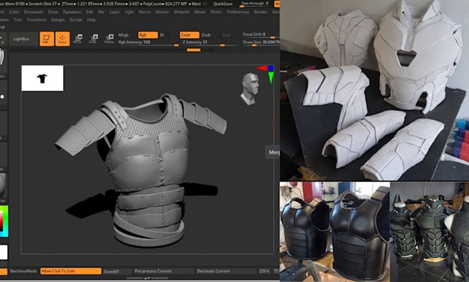 3d cosplay model cosplay armor creation 3d helmet model 3d shield for 3d print