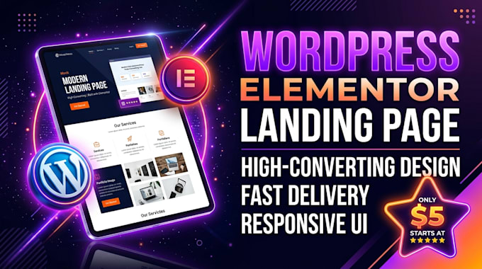 design a responsive wordpress elementor website
